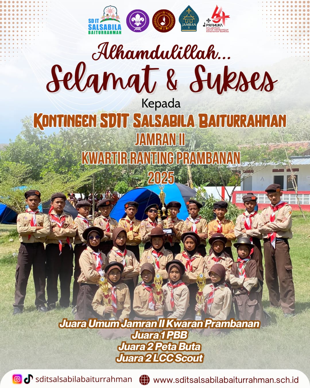 Juara Umum Jambore Ranting II Kwaran Prambanan 2025